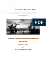 IBAMA - Sistema de Geração de Dados Estatísticos Da Pesca - ESTATPESCA - Parte I (Aragrão)