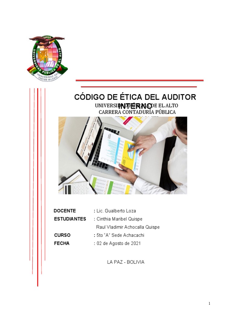 Codigo de Etica Del Auditor Interno | PDF | Auditoría | Contralor