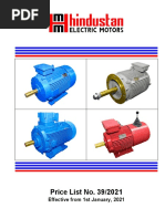 Hindustan Electric Motors (HEM) Price List - January 2021