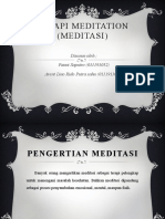 Terapi Meditation (Meditasi)