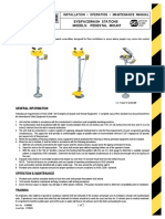 Encon Part # 01045002 Eye-Facewash - Stations - Pedestal - Mount - IOM