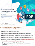 Introduction To Java Applications: Object-Oriented Programming CMPE 201