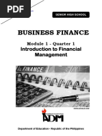 Business Finance Module 1