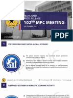 102nd MPC Meeting - Highlights Press Release