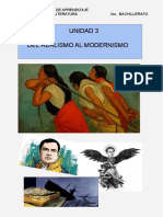 Unidad 3 Del Realismo Al Modernismo: Cuaderno de Aprendizaje Lengua Y Literatura 3ro. Bachillerato