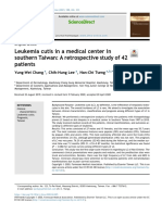 Leukemia cutis in a medical center insouthern Taiwan A retrospective study of 42patients