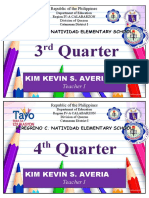 3 Quarter: Kim Kevin S. Averia