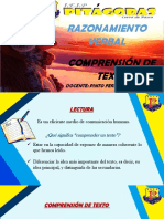 Razonamiento Verbal Comprensión de Texto