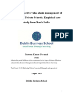 Study On Effective Value Chain Management of Public and Private Schools