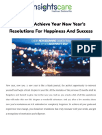 How To Achieve Your New Year's Resolutions For Happiness and Success.