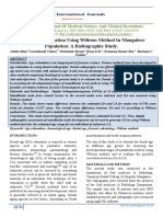 Dental Age Estimation Using Willems Method in Mangalore Population: A Radiographic Study