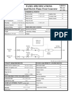 Panel Specifications: Manual Electric Flame Front Generator: Corona