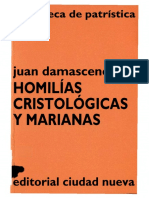 JUAN DAMASCENO - Homilías Cristológicas y Marianas