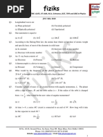 Fiziks: Institute For Net/Jrf, Gate, Iit Jam, M.Sc. Entrance, Jest, Tifr and Gre in Physics Jnu MSC 2019