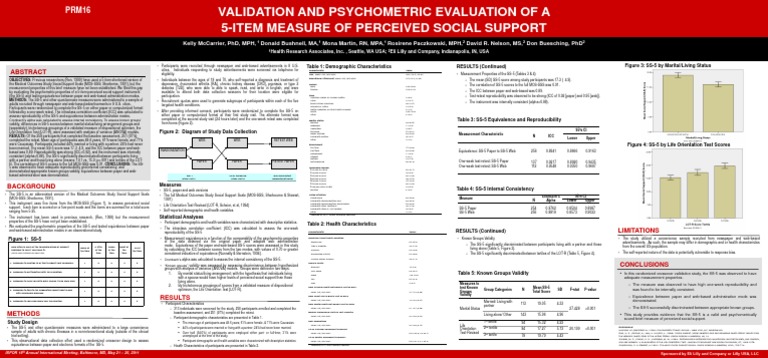 Validation and Psychometric Evaluation of A 5-Item Measure of Perceived ...
