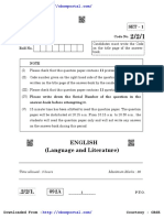 Cbse Class 10 Exam Papers English Language and Literature 2020
