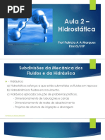 Slides Aula 2 HIDRÁULICA Hidrostática 2020
