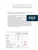 Describa Mediante Un Ejemplo Un Sistema Automático Que Funciona en Lazo Abierto