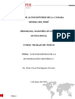 Ensayo Critico - Paradigmas de La Investigación