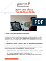 Cómo Hacer Una Clase de Prueba