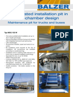 Prefabricated Installation Pit in Filled-Chamber Design: Maintenance Pit For Trucks and Buses