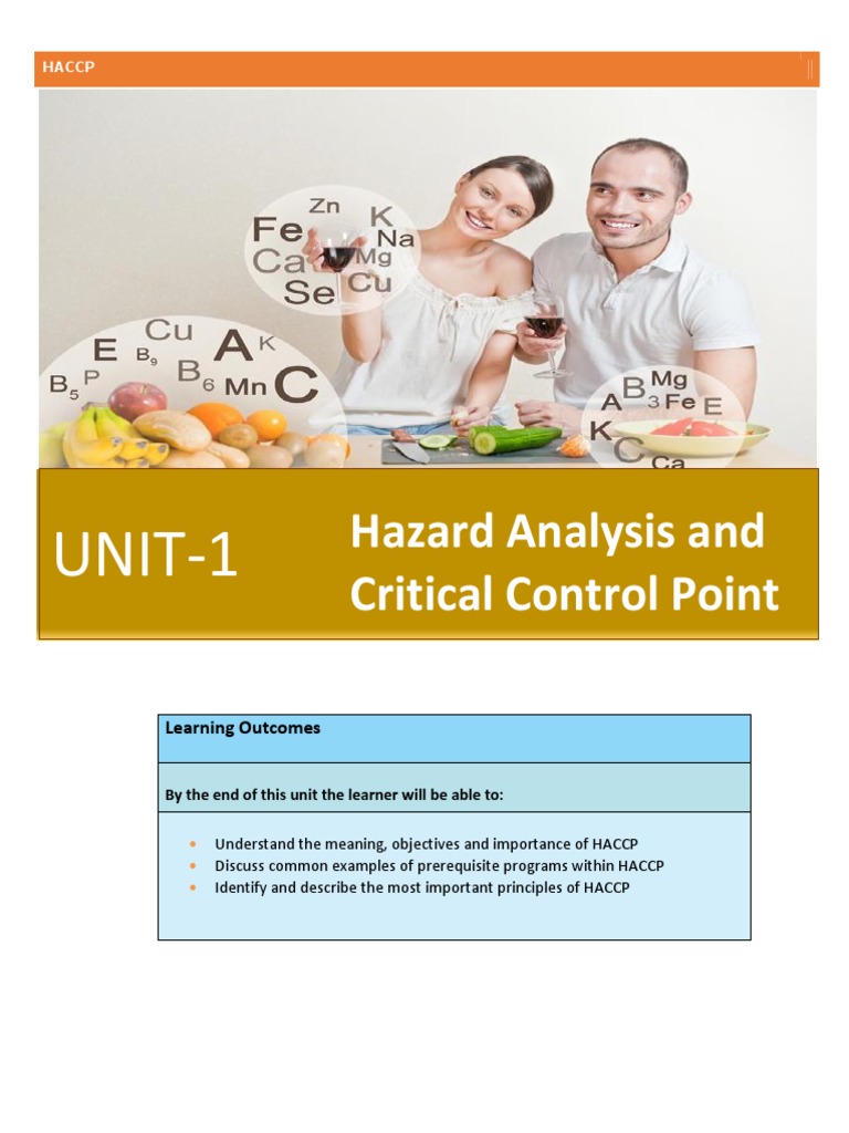 Hazard Analysis And Critical Control Points Guide – KMFU