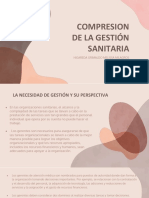 Compresion de La Gestión Sanitaria