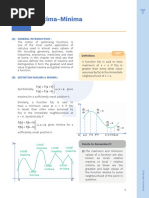 Maxima-Minima - Lectunre Notes