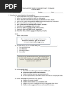 Grade 5 Math Q4 Summative Test 1 | PDF | Volume | Area