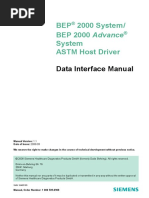 BEP2000 ASTM Data Interface 1 - 1