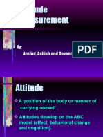 Attitude Measurement: By: Anshul, Ashish and Devender