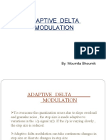 Adaptive Delta Modulation: By: Moumita Bhoumik