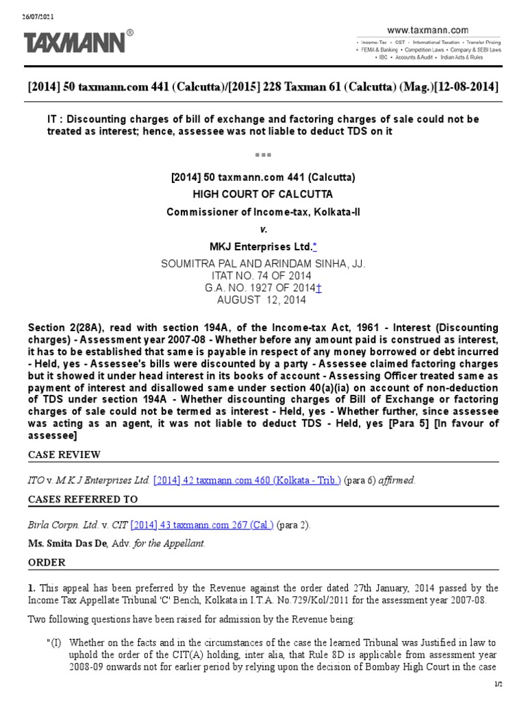 CIT v. MKJ Enterprises Ltd.Cal HC PDF Expense Interest