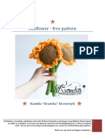 Crochet - Pattern No 1716 Sunflower by Krawka