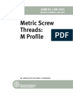 ASME B1.13M 2005 Metric Screw Threads M Profile