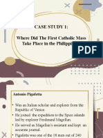 Case Study 1: Where Did The First Catholic Mass Take Place in The Philippines?