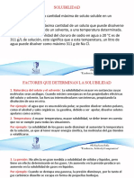 Diapositivas química 11° Solubilidad y factores que afectan la solubilidad.