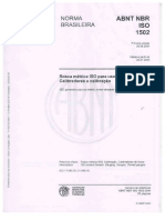 ISO 1502 (ABNT BR) - Rosca Métrica ISO - Calibradores e Calibração