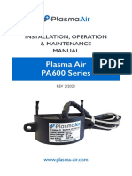 Plasma Air PA600 Series: Installation, Operation & Maintenance Manual