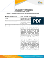 Fase 2 Maria Alejandra Gámez A - Anexo 1 - Formato 1. Identificación de La Problemática Individual.