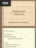 Depreciation Exercises