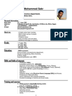 Ahmed Sakr CV