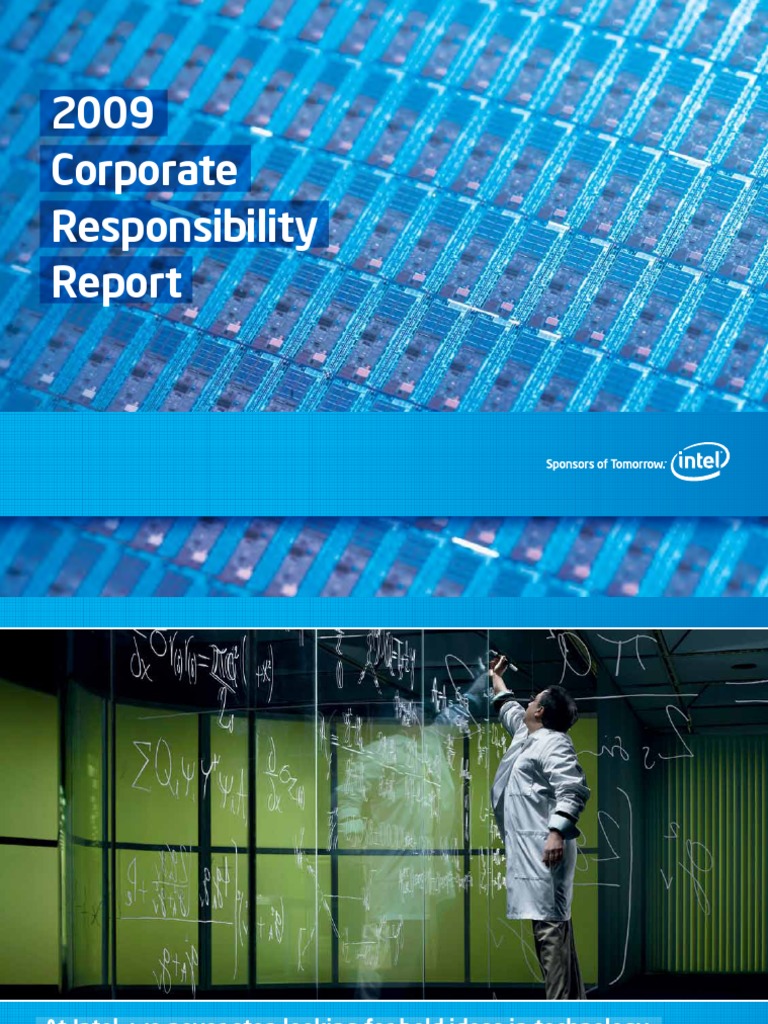 CSR Report 2009 | PDF | Corporate Social Responsibility | Intel