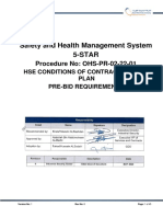 OHS-PR-02-22-01 HSE Conditions of Contract HSE Plan