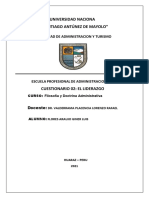 Cuestionario 02 de Liderazgo