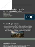 Guerras Napoleónicas y La Independencia Española