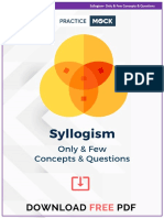 Syllogism- Only & Few Concepts Questions