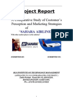Project Report: A Comparative Study of Customer's Perception and Marketing Strategies of " "