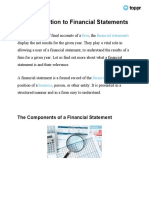 Financial Statements I Class 11 Notes