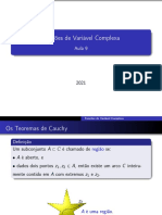 Funções de Variável Complexa: Teoremas de Cauchy e Cauchy-Goursat